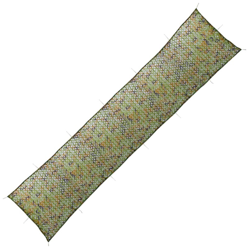vidaXL Red de camuflaje con bolsa de almacenamiento verde 1,5x6 m vidaXL Red de camuflaje con bolsa de almacenamiento verde 1,5x6 m