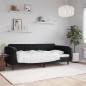 vidaXL Sofá cama terciopelo negro 100x200 cm vidaXL Sofá cama terciopelo negro 100x200 cm