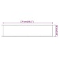 vidaXL Toldo vertical tela oxford azul 60x270 cm vidaXL Toldo vertical tela oxford azul 60x270 cm