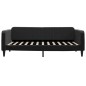 vidaXL Sofá cama terciopelo negro 100x200 cm vidaXL Sofá cama terciopelo negro 100x200 cm