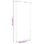 vidaXL Toldo para balcón de tela oxford azul 100x240 cm vidaXL Toldo para balcón de tela oxford azul 100x240 cm