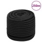 vidaXL Cuerda de barco polipropileno negro intenso 16 mm 250 m