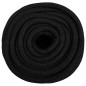 vidaXL Cuerda de barco polipropileno negro intenso 16 mm 250 m