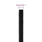 vidaXL Cuerda de barco polipropileno negro intenso 16 mm 250 m