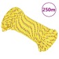 vidaXL Cuerda de barco polipropileno amarillo 4 mm 250 m