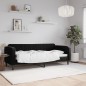 vidaXL Sofá cama terciopelo negro 80x200 cm vidaXL Sofá cama terciopelo negro 80x200 cm