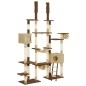 vidaXL Rascador para gatos con postes de sisal marrón 234 cm vidaXL Rascador para gatos con postes de sisal marrón 234 cm