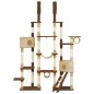 vidaXL Rascador para gatos con postes de sisal marrón 234 cm vidaXL Rascador para gatos con postes de sisal marrón 234 cm