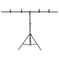 vidaXL Soporte para fondos en forma de T negro 151x60x(70-200) cm vidaXL Soporte para fondos en forma de T negro 151x60x(70-200) cm
