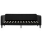 vidaXL Sofá cama terciopelo negro 80x200 cm vidaXL Sofá cama terciopelo negro 80x200 cm
