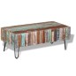 vidaXL Mesa de centro madera maciza reciclada 100x50x38 cm vidaXL Mesa de centro madera maciza reciclada 100x50x38 cm