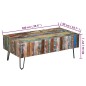 vidaXL Mesa de centro madera maciza reciclada 100x50x38 cm vidaXL Mesa de centro madera maciza reciclada 100x50x38 cm