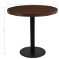 vidaXL Mesa de bistró MDF marrón oscuro 80 cm vidaXL Mesa de bistró MDF marrón oscuro 80 cm