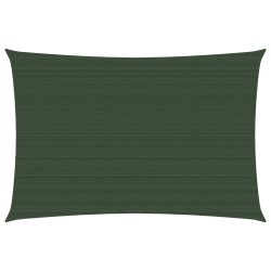 vidaXL Toldo de vela verde oscuro HDPE 160 g/m² 2,5x4 m