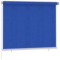 vidaXL Persiana enrollable de jardín HDPE verde oscuro 180x140 cm