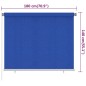 vidaXL Persiana enrollable de jardín HDPE verde oscuro 180x140 cm vidaXL Persiana enrollable de jardín HDPE verde oscuro 180x140 cm