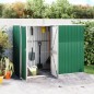 vidaXL Cobertizo herramientas jardín acero galvanizado 225x89x161 vidaXL Cobertizo herramientas jardín acero galvanizado 225x89x161