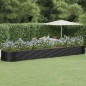 vidaXL Jardinera arriate acero recubierto polvo antracita 584x140x68cm vidaXL Jardinera arriate acero recubierto polvo antracita 584x140x68cm