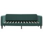 vidaXL Sofá cama terciopelo verde oscuro 100x200 cm vidaXL Sofá cama terciopelo verde oscuro 100x200 cm