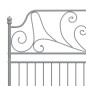 vidaXL Estructura de cama de metal gris 160x200 cm vidaXL Estructura de cama de metal gris 160x200 cm