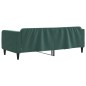 vidaXL Sofá cama terciopelo verde oscuro 100x200 cm vidaXL Sofá cama terciopelo verde oscuro 100x200 cm