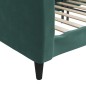 vidaXL Sofá cama terciopelo verde oscuro 100x200 cm vidaXL Sofá cama terciopelo verde oscuro 100x200 cm