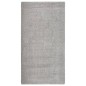 vidaXL Alfombra peluda antideslizante gris claro 80x150 cm vidaXL Alfombra peluda antideslizante gris claro 80x150 cm