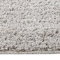 vidaXL Alfombra peluda antideslizante gris claro 80x150 cm vidaXL Alfombra peluda antideslizante gris claro 80x150 cm