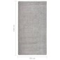 vidaXL Alfombra peluda antideslizante gris claro 80x150 cm vidaXL Alfombra peluda antideslizante gris claro 80x150 cm