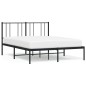 vidaXL Estructura de cama con cabecero metal negro 160x200 cm vidaXL Estructura de cama con cabecero metal negro 160x200 cm