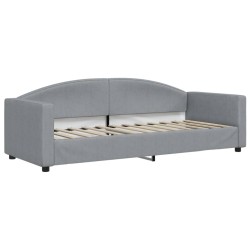 vidaXL Sofá cama tela gris claro 80x200 cm