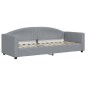 vidaXL Sofá cama tela gris claro 80x200 cm vidaXL Sofá cama tela gris claro 80x200 cm