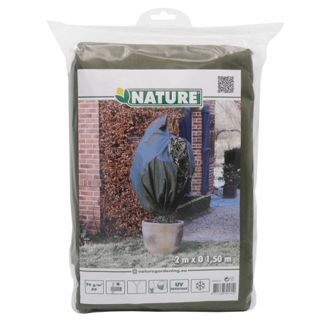 Nature Funda cubre plantas polar anti-heladas verde 70 g/m² 1,5x2 m