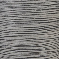 Capi Jarrón Nature Rib cónico gris antracita 42x38 cm KOFZ362