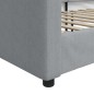 vidaXL Sofá cama tela gris claro 80x200 cm vidaXL Sofá cama tela gris claro 80x200 cm