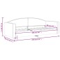 vidaXL Sofá cama tela gris claro 80x200 cm vidaXL Sofá cama tela gris claro 80x200 cm