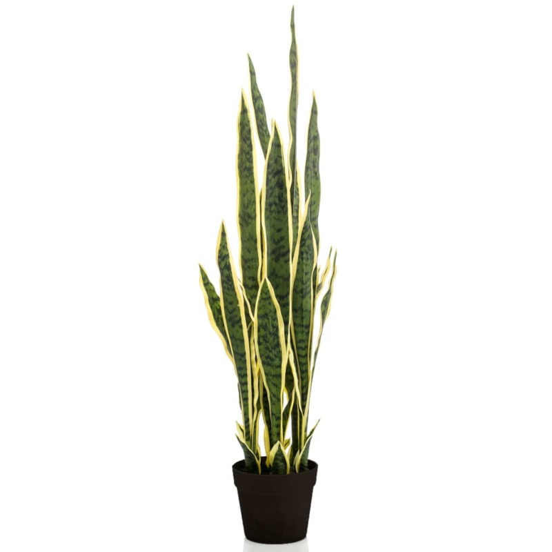 Emerald Sanseveria artificial con maceta de plástico 97 cm Emerald Sanseveria artificial con maceta de plástico 97 cm