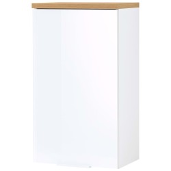 Germania Armario de pared para baño GW-Pescara blanco Navarra y roble
