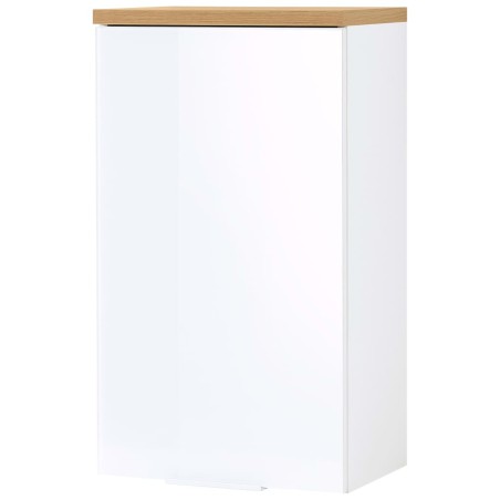 Germania Armario de pared para baño GW-Pescara blanco Navarra y roble