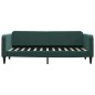 vidaXL Sofá cama terciopelo verde oscuro 80x200 cm vidaXL Sofá cama terciopelo verde oscuro 80x200 cm
