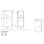 Germania Armario de pared para baño GW-Pescara blanco Navarra y roble Germania Armario de pared para baño GW-Pescara blanco Navarra y roble