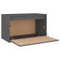 vidaXL Armario de pared de madera maciza de pino gris 60x30x35 cm vidaXL Armario de pared de madera maciza de pino gris 60x30x35 cm