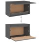 vidaXL Armario de pared de madera maciza de pino gris 60x30x35 cm vidaXL Armario de pared de madera maciza de pino gris 60x30x35 cm