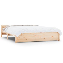vidaXL Estructura de cama madera maciza 150x200 cm