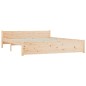 vidaXL Estructura de cama madera maciza 150x200 cm