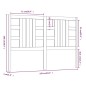 vidaXL Cabecero de cama madera maciza de pino gris 156x4x100 cm