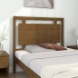 vidaXL Cabecero de cama madera maciza pino marrón miel 105,5x4x100 cm vidaXL Cabecero de cama madera maciza pino marrón miel 105,5x4x100 cm