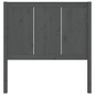 vidaXL Cabecero de cama madera maciza de pino gris 80,5x4x100 cm vidaXL Cabecero de cama madera maciza de pino gris 80,5x4x100 cm