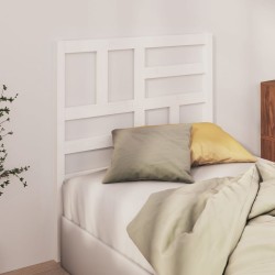 vidaXL Cabecero de cama madera maciza de pino blanco 106x4x104 cm