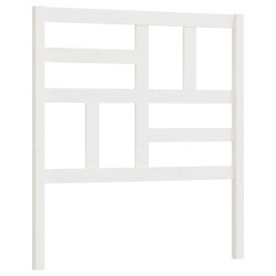 vidaXL Cabecero de cama madera maciza de pino blanco 106x4x104 cm